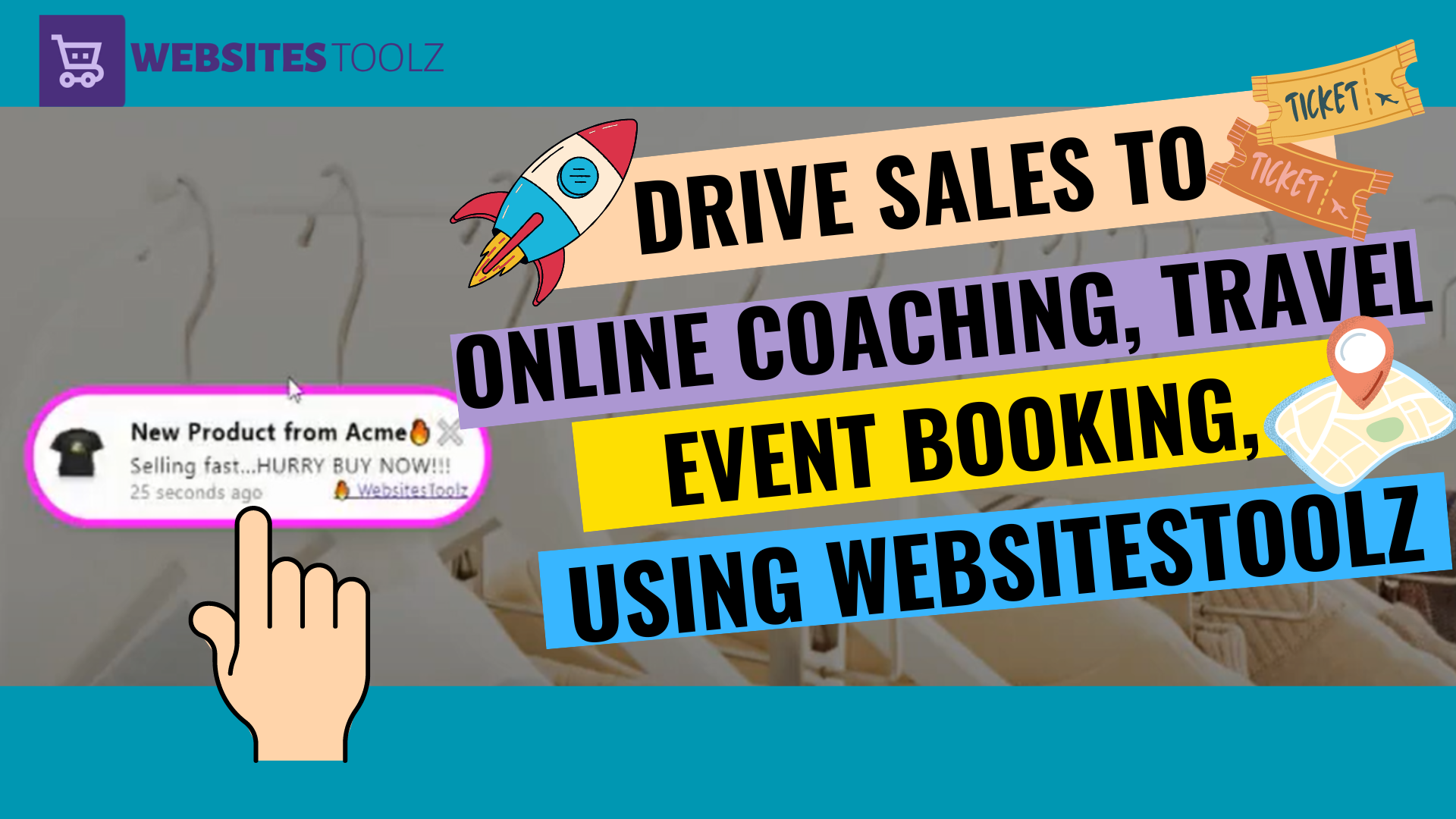 Drive Sales to your coaching, travel, event booking business with WebsitesToolz Conversion Popups.